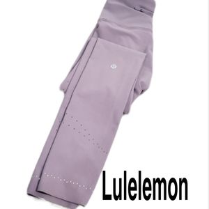 Lululemon High waist laser cut frosted Mulberry 7/8 leggings